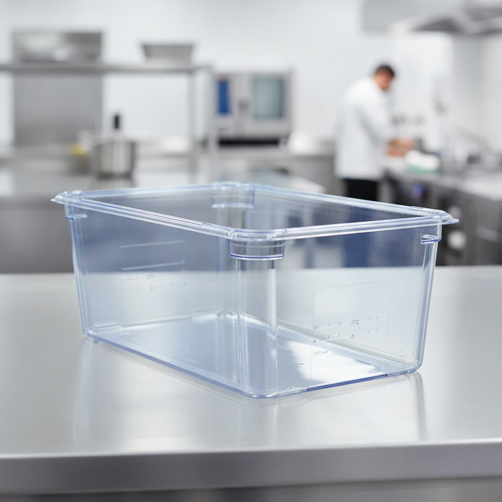 Plastic Food Storage Container GN 1/1 200mm for Commercial Kitchens