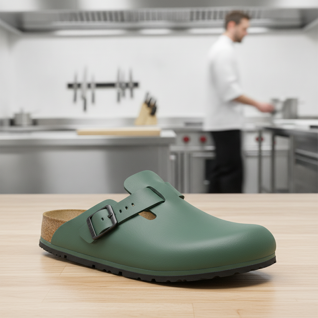 Polyurethane Green Professional Clogs for Everyday Comfort (UK Size 4.5-11.5)