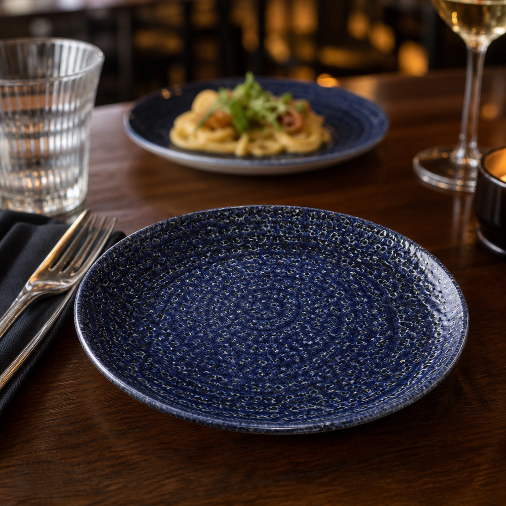 Coupe Plates 165mm Vitrified Ceramic for Elegant Dining (Pack of 12)