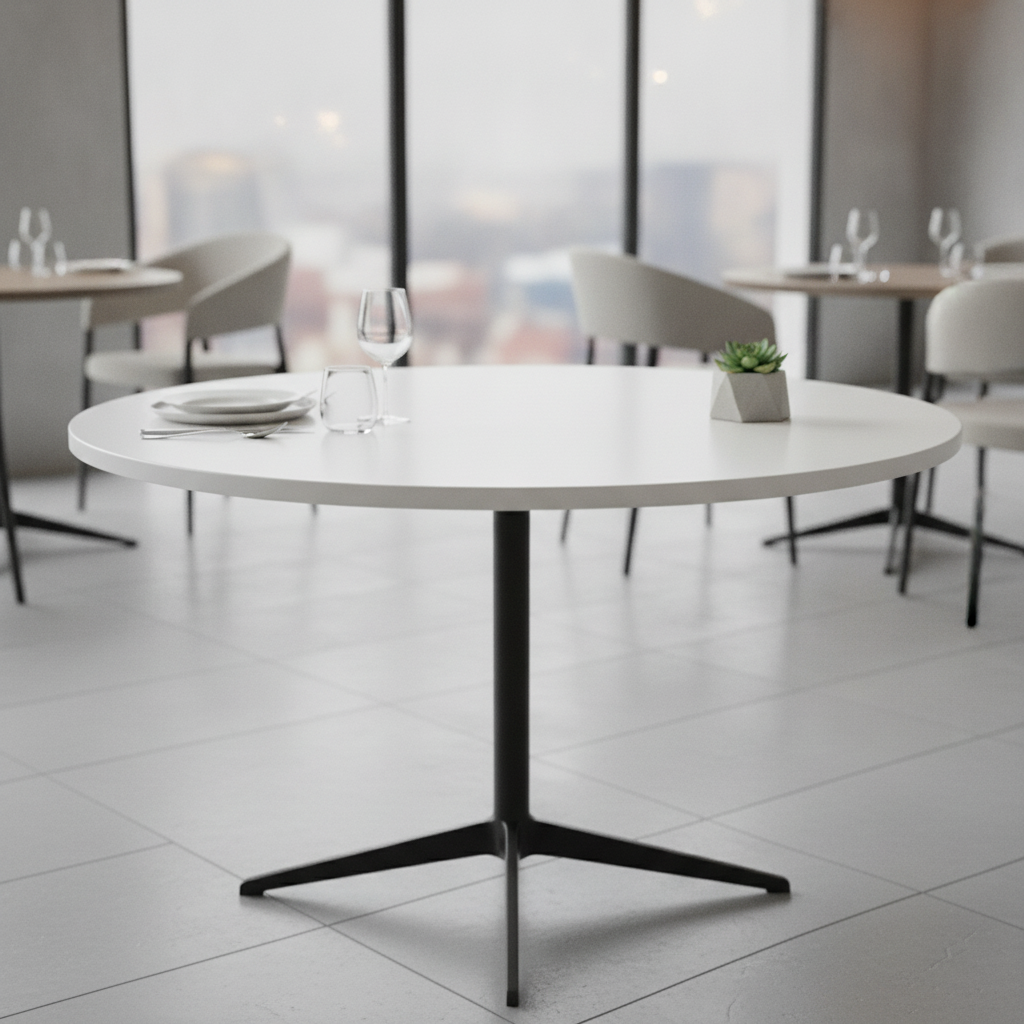 High Density Woodchip Round Tabletop 600mm for Dining Areas