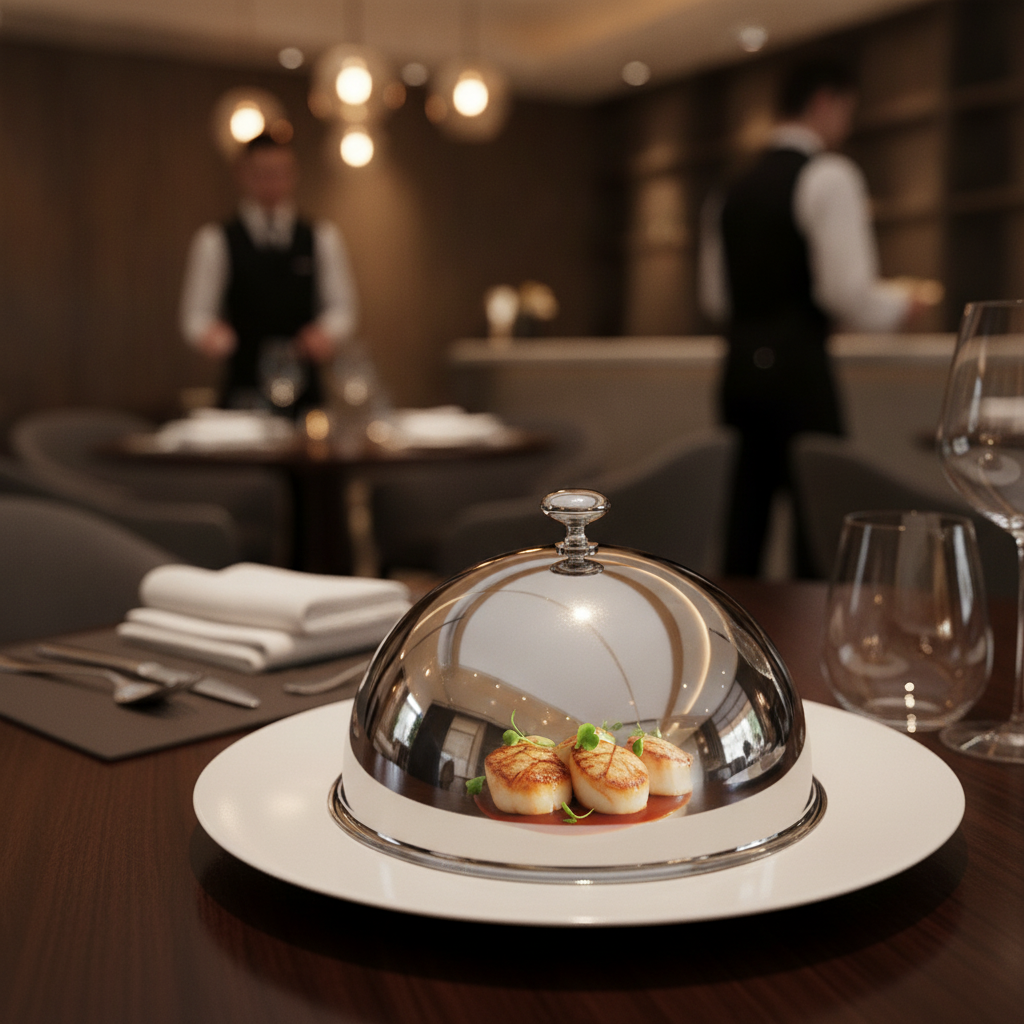 Stainless Steel Plate Cloche 295mm for Fine Dining