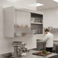 Stainless Steel Wall Cupboard 650x1200mm for Kitchen Storage