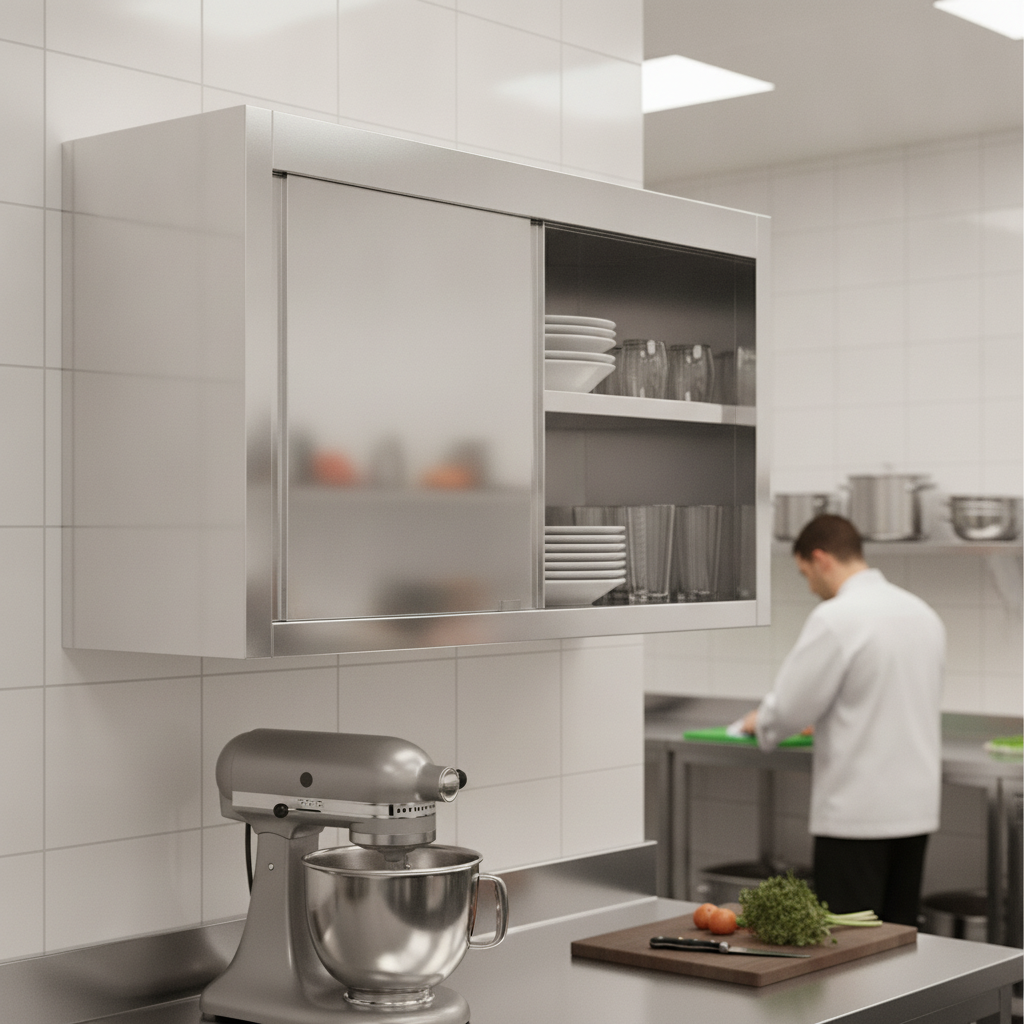 Stainless Steel Wall Cupboard 650x1200mm for Kitchen Storage