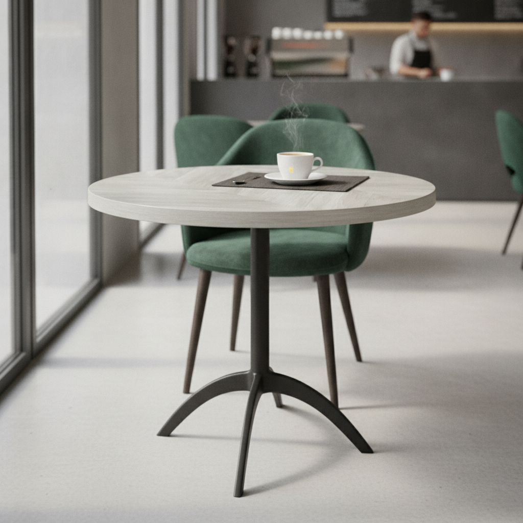 Honeycomb & Chipboard Round Table Top with Chevron Design 48mm for Cafés