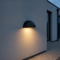 Plastic Outdoor Wall Light in Black for Exposed Locations