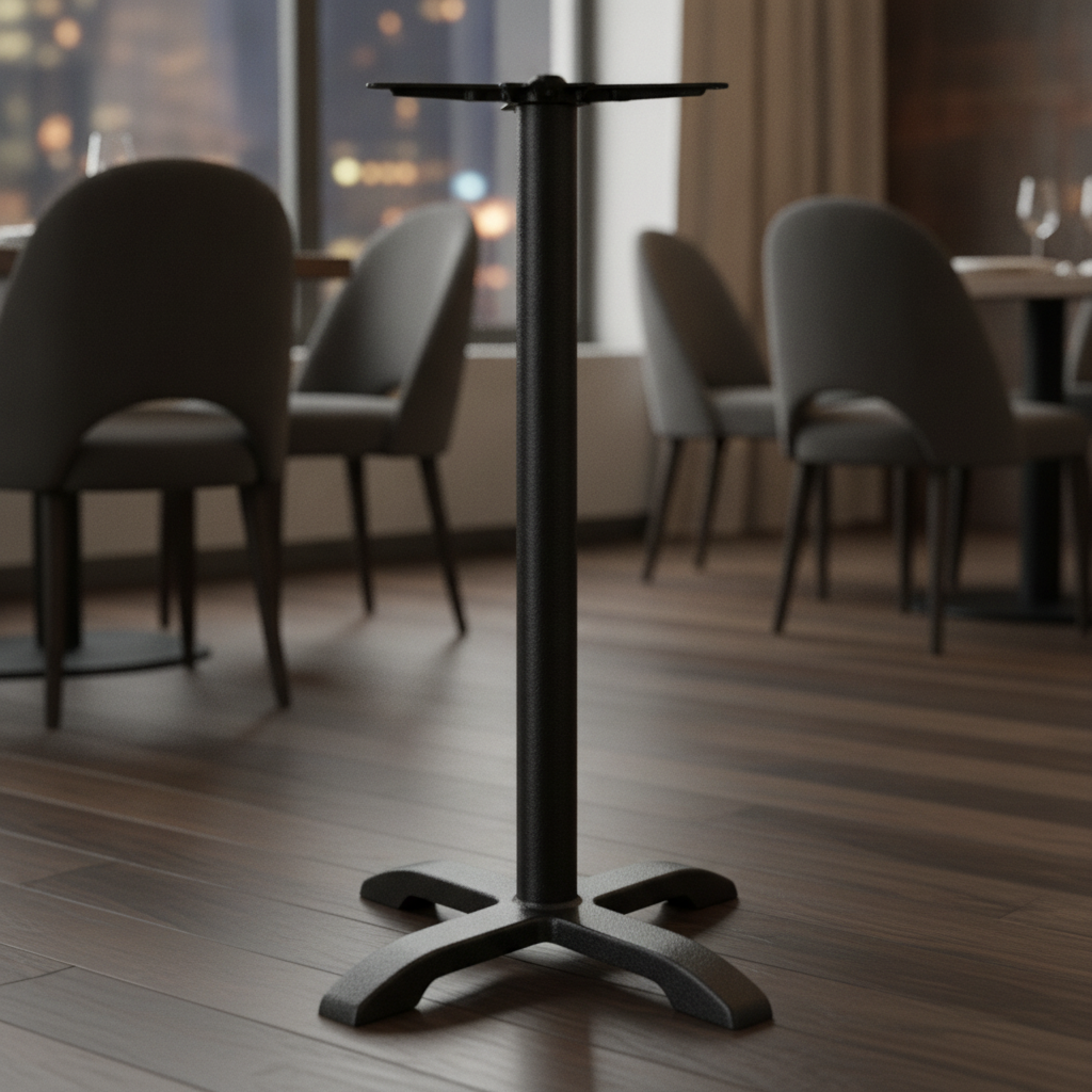 Cast Iron Table Leg Base 610x610mm for Indoor & Outdoor Use