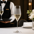 Crystal Glass Flute Glasses 230ml for Celebrations (Pack of 12)
