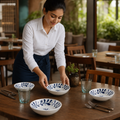 Alumina Fruit Bowls 135mm Vitrified Ceramic for Al Dining (Pack of 12)