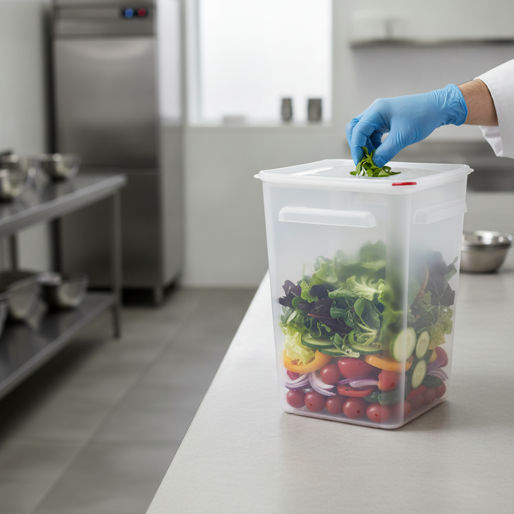 Polypropylene Airtight Storage Container 22L for Food Storage