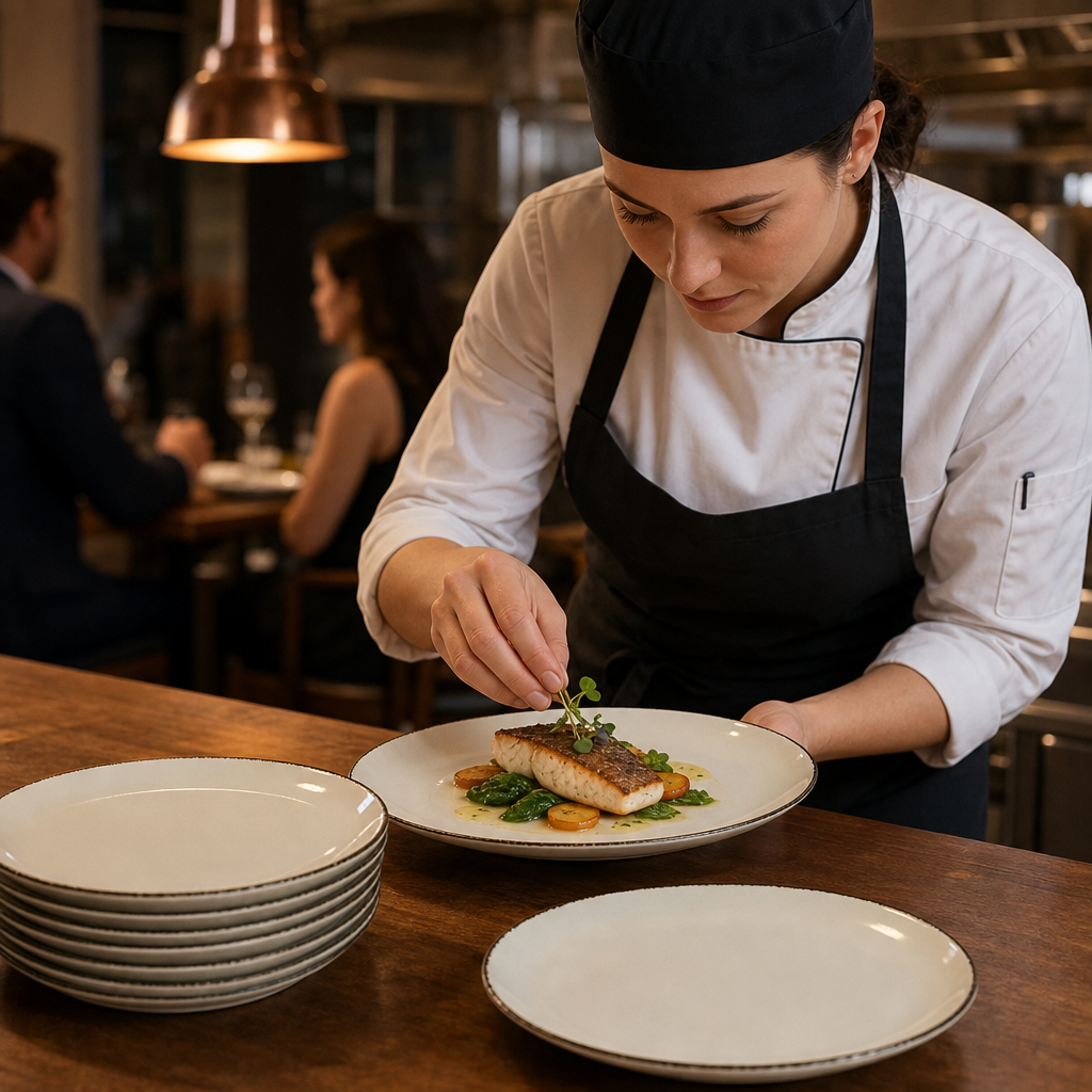 Coupe Plates 280mm Porcelain for Restaurants & Cafés (Pack of 12)