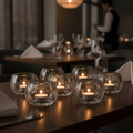 Soda Lime Round Panelled Nightlight Holders 0.36L for Events (Pack of 12)