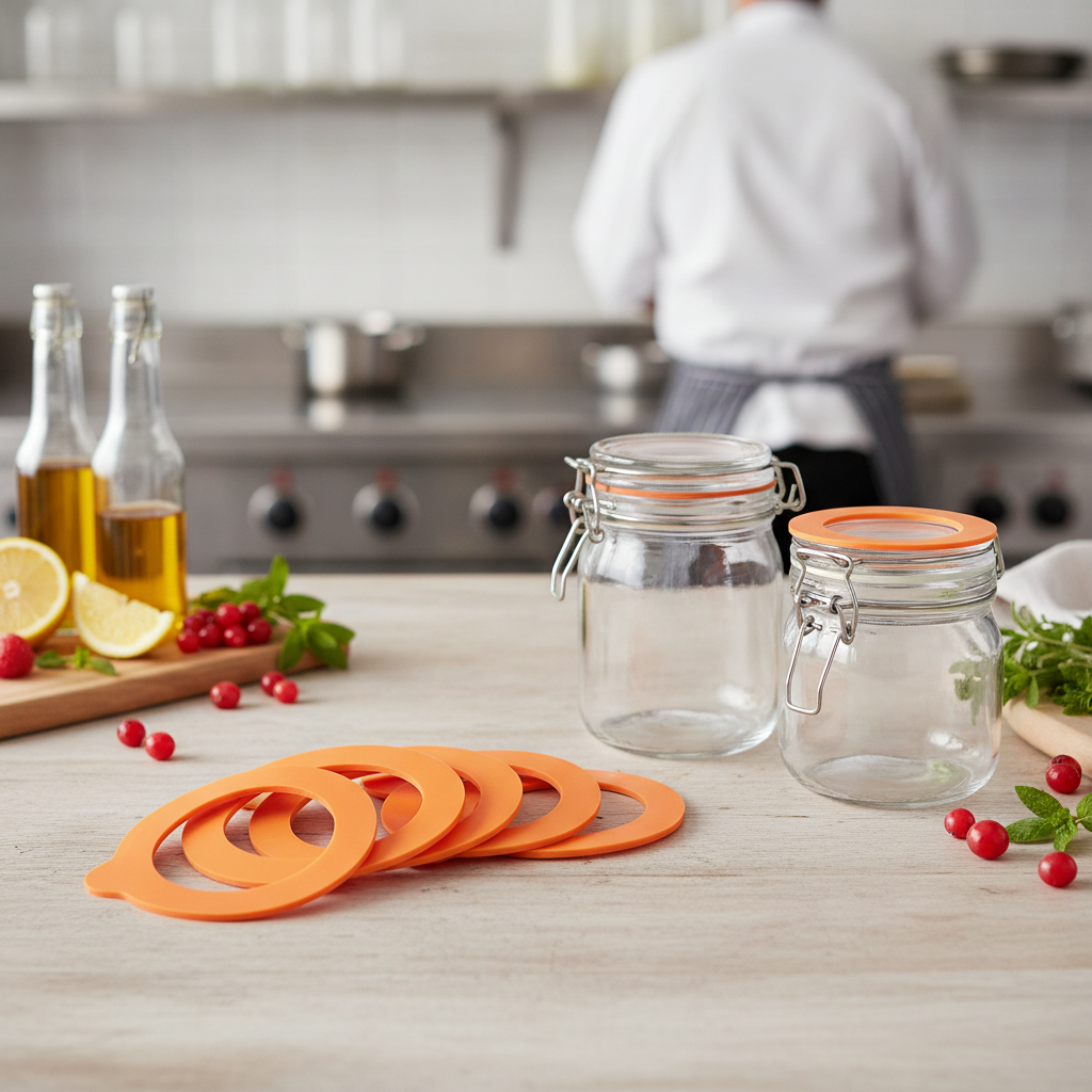 Rubber Seals for Small Preserve Jars for Food Storage (Pack of 6)