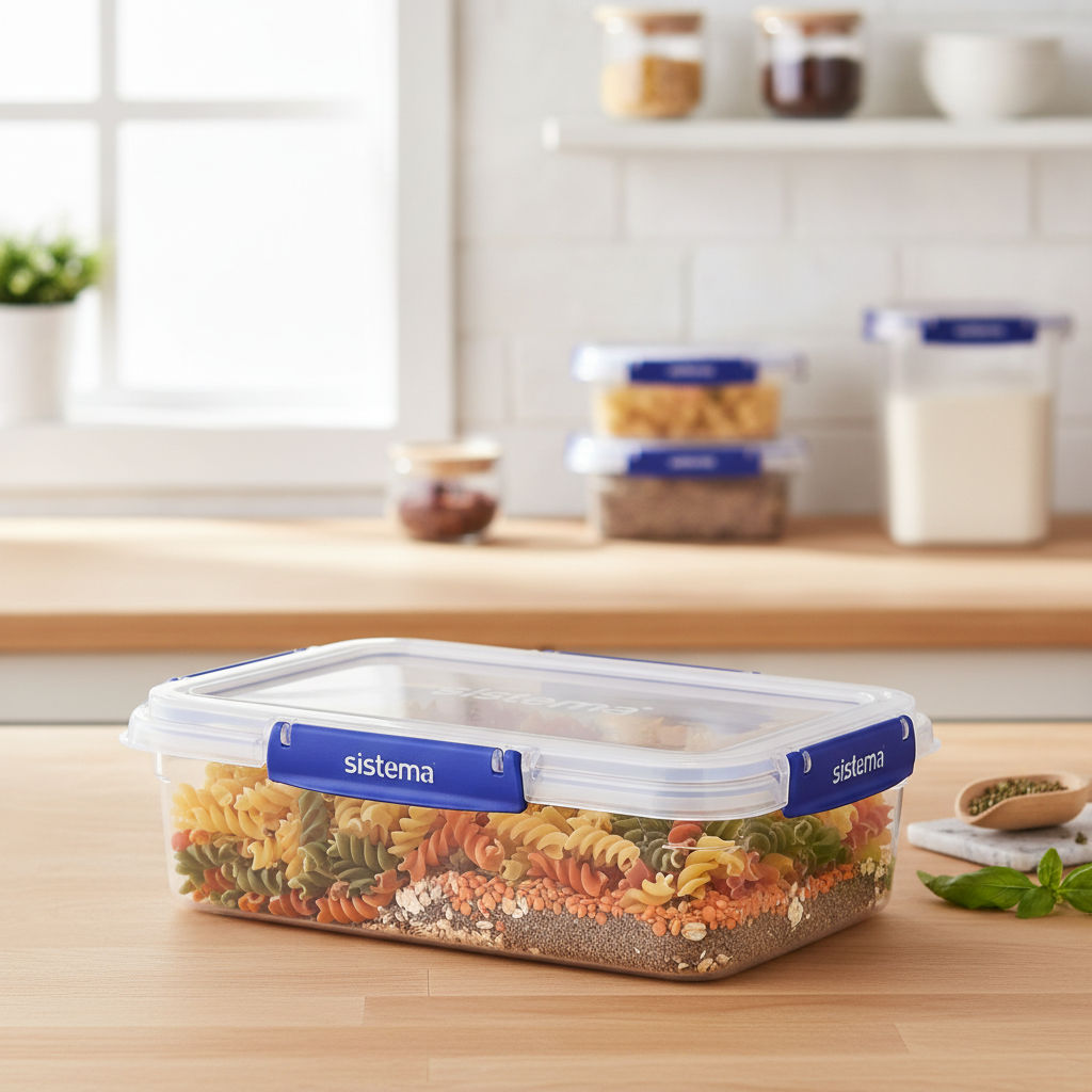 Plastic Airtight Storage Container 2.2L for Kitchen Organization
