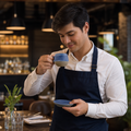 Blue Super Vitrified Ceramic Espresso Cups 88ml for Cafés (Pack of 12)