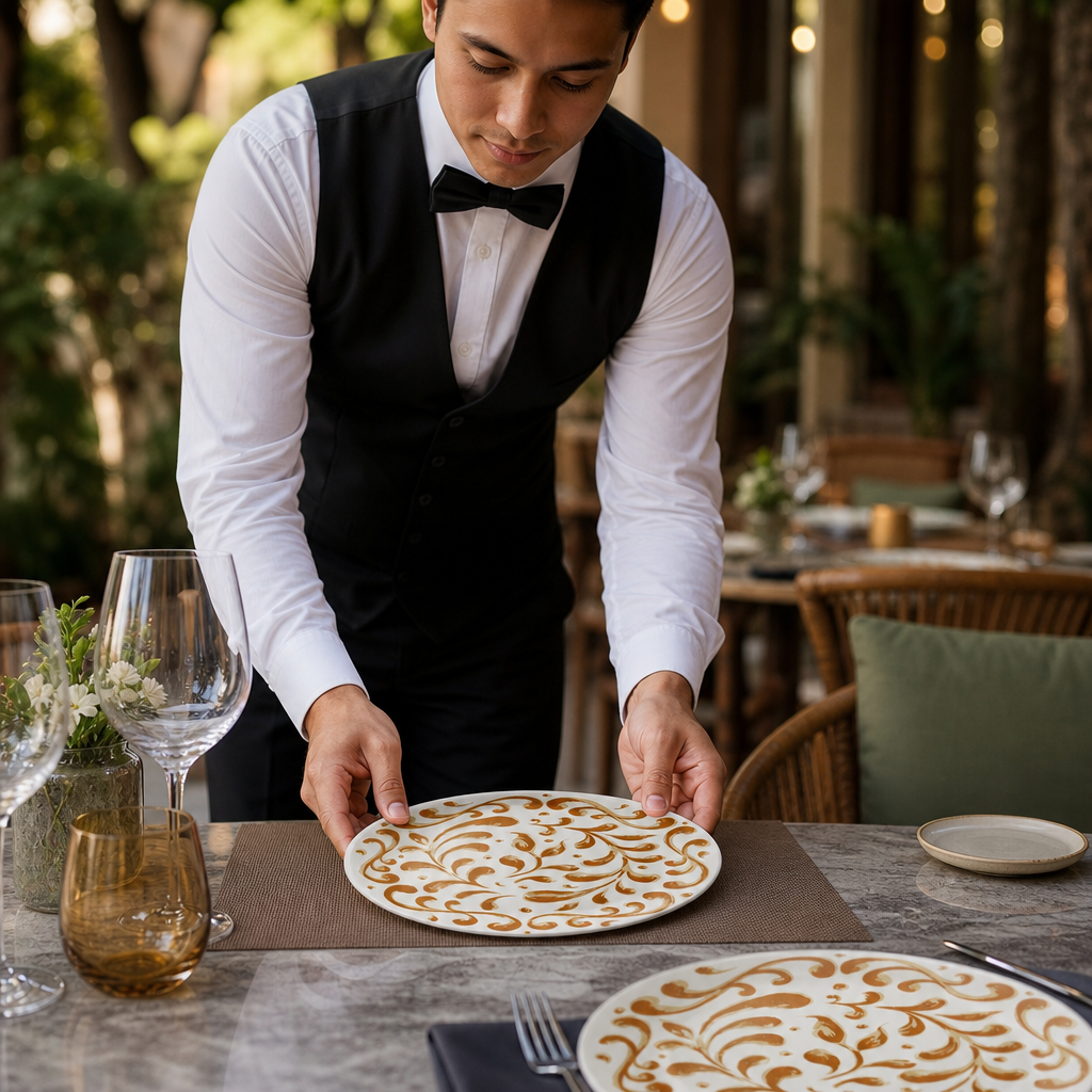 Alumina Coupe Plates 252.5mm Vitrified Ceramic for Outdoor Dining (Pack of 12)