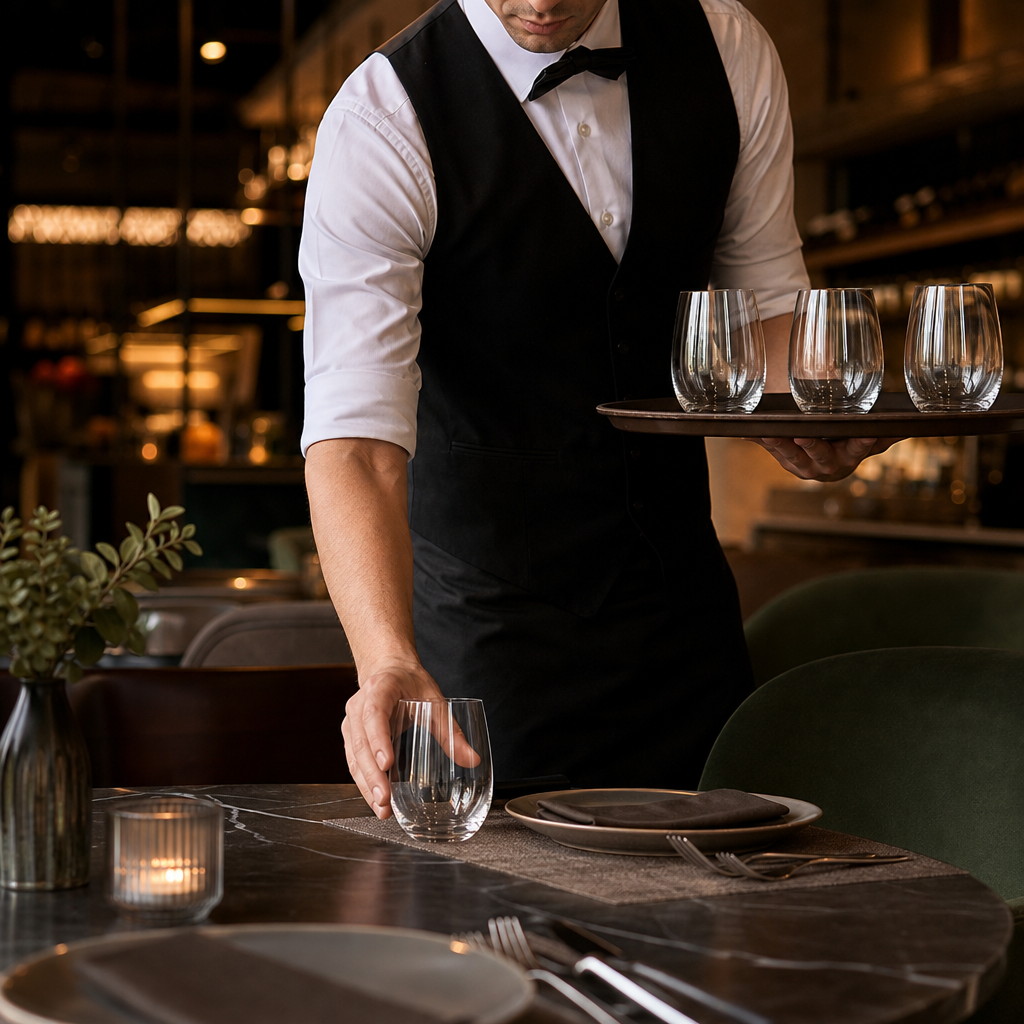 Clear Glass Tumblers 390ml for Bars & Restaurants (Pack of 6)