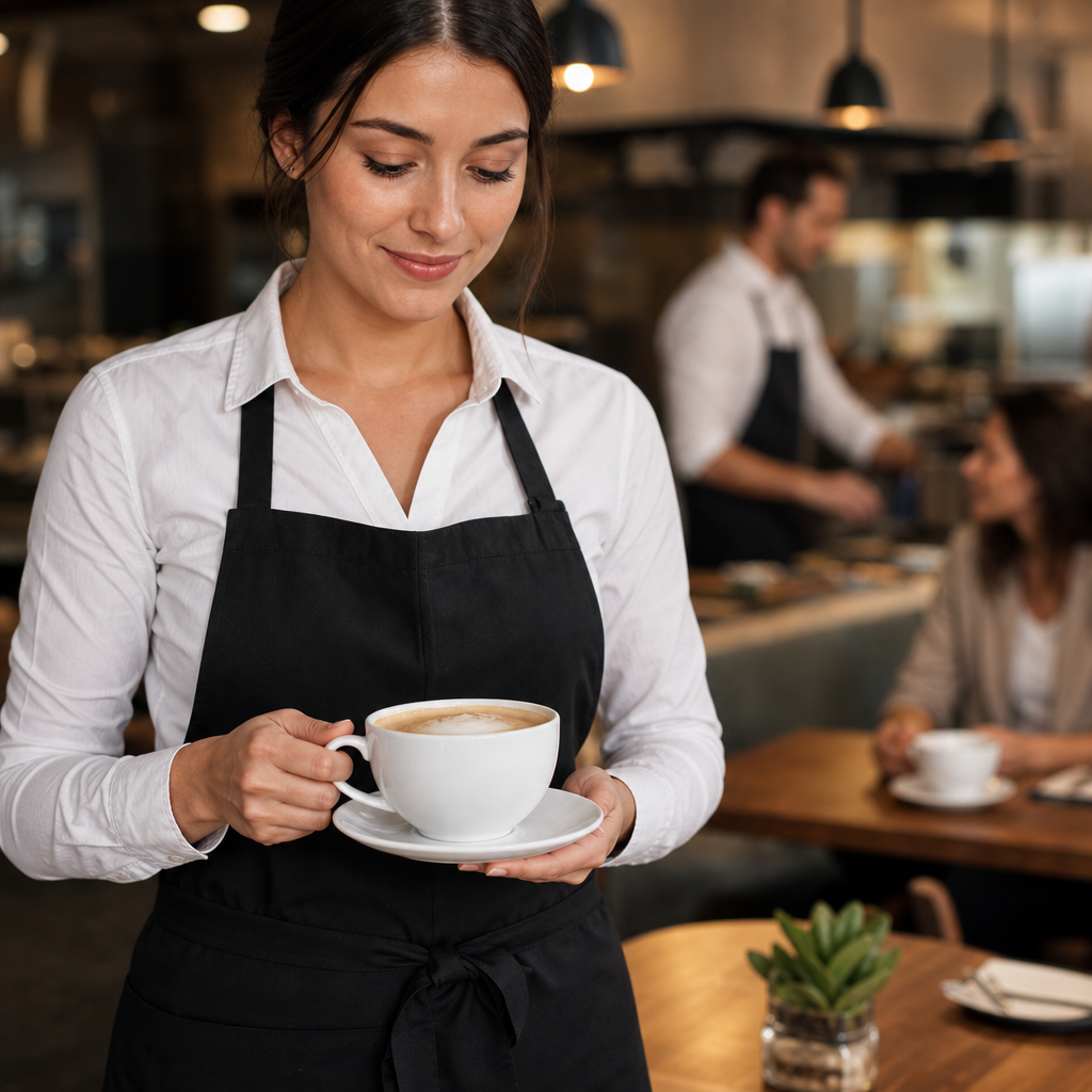 White Super Vitrified Ceramic Cappuccino Cups 280ml for Cafés (Pack of 12)