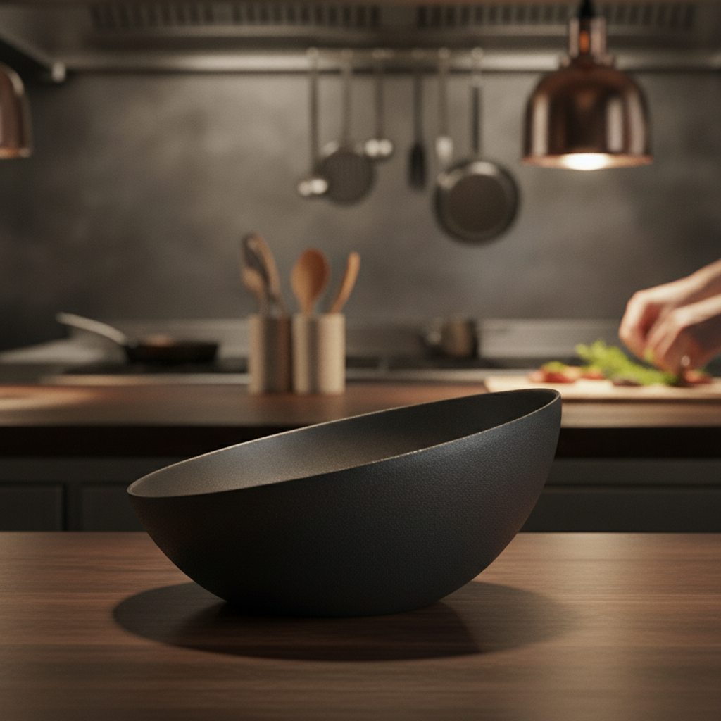 Cast Aluminium Black Bowl 1.9L for Culinary Creations