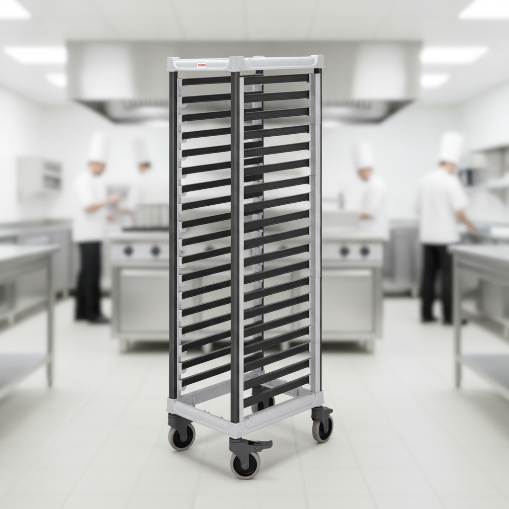 Composite Gastronorm Trolley for Food Transport (Holds 18 Trays)