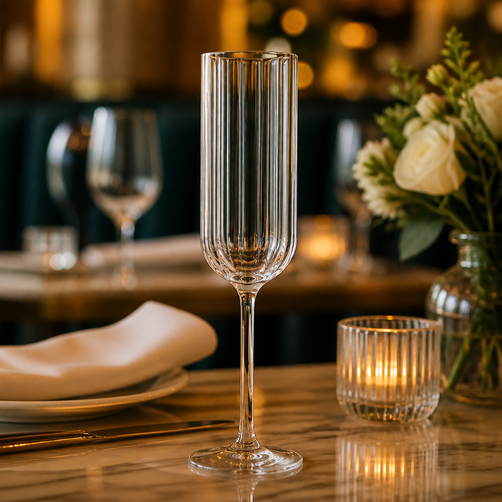 Polycarbonate Paradise Flutes 220ml for Bars & Restaurants (Pack of 12)