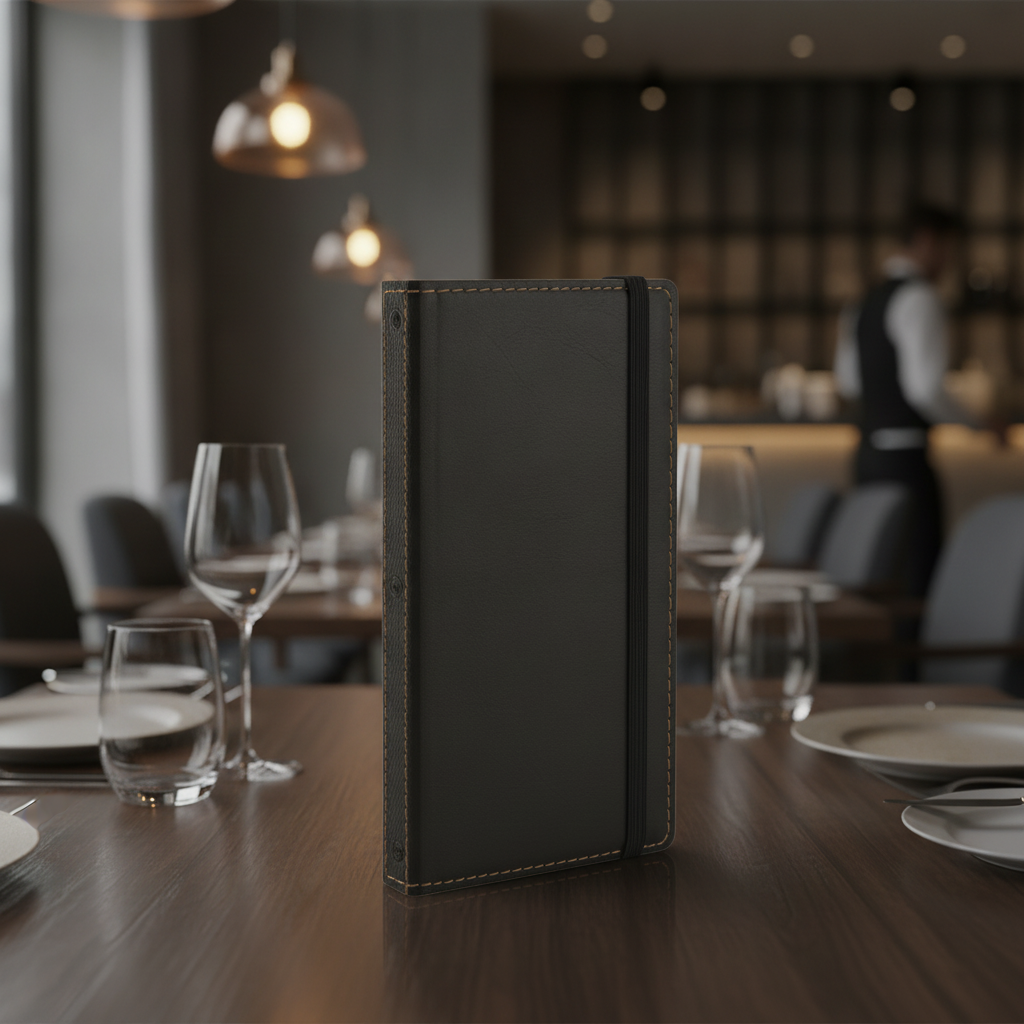 Polyurethane Black Bill Presenter for Catering Environments