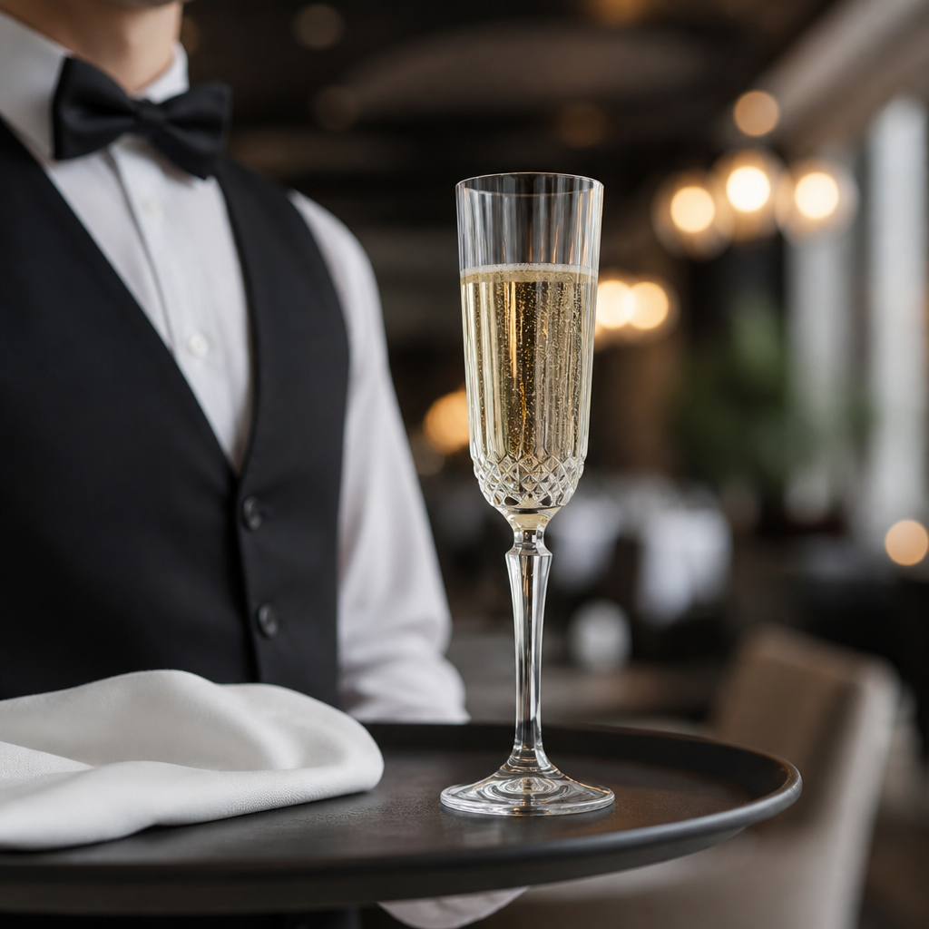 Soda Lime Champagne Flutes 125ml for Bars & Restaurants (Pack of 24)