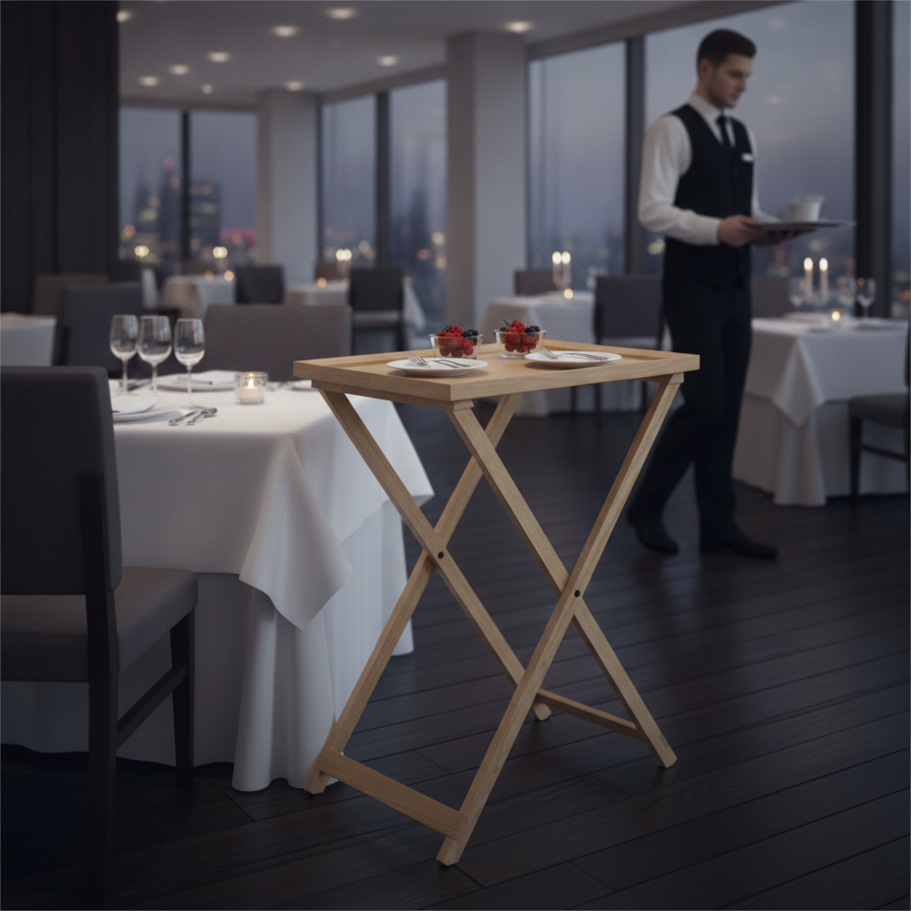 Oak Wooden Rectangular Serving Tray 600x400mm for Table-Side Presentation