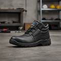 Leather Black Utah Chukka Safety Boot S3 for Industrial Use