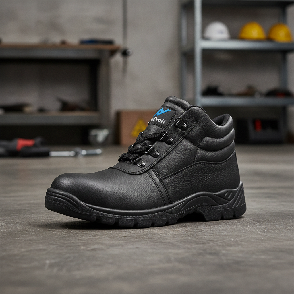 Leather Black Utah Chukka Safety Boot S3 for Industrial Use