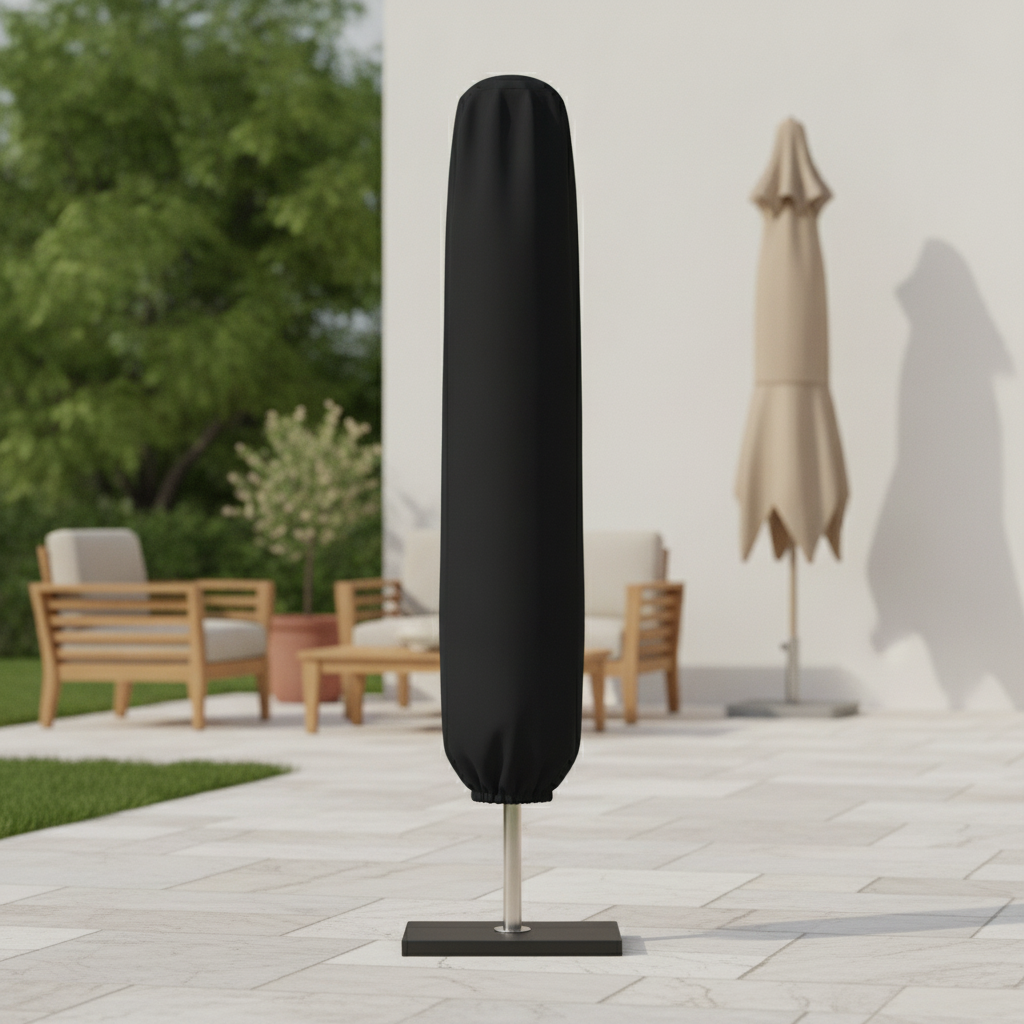 Heavy-Duty Polyester Large Parasol Cover for Outdoor Spaces