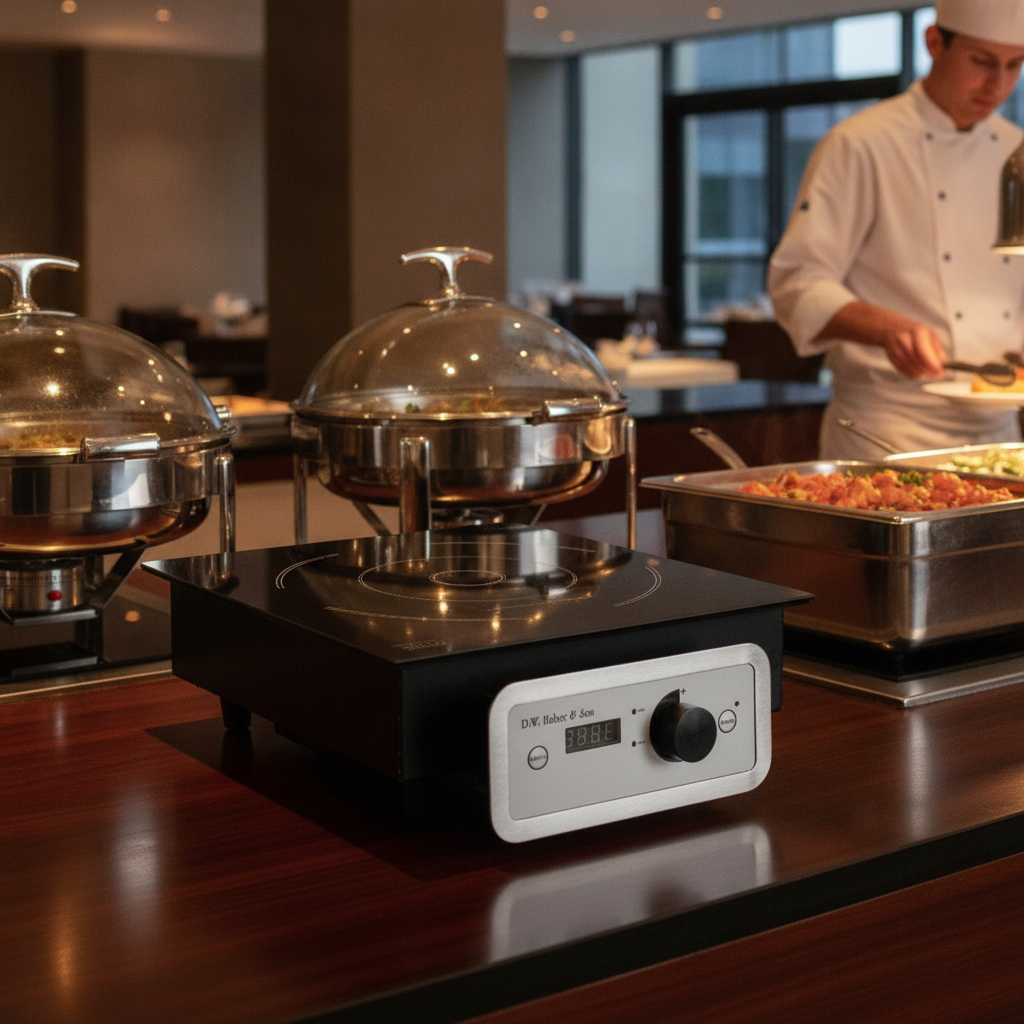 Metal Induction Hob for Efficient Cooking in Buffets