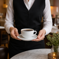 Saucers 150mm Porcelain for Serving Hot Beverages (Pack of 12)