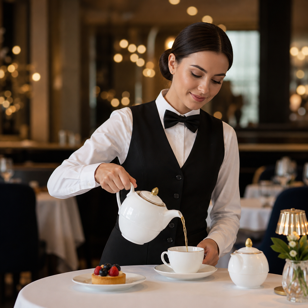 Bone China Tea Set for One with Gold Edging (Pack of 6)