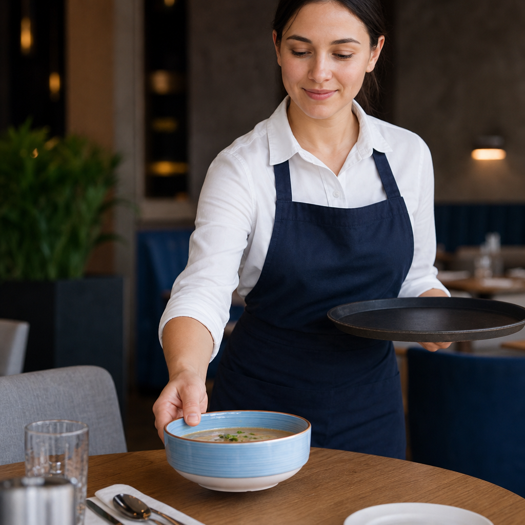 Rio Blue Stacking Soup Bowls 285ml for Cafés & Restaurants - Pack of 36