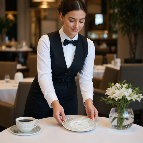 Alumina Saucers 152.5mm Vitrified Ceramic for Hospitality (Pack of 12)