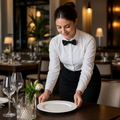 Wide Rim Plates 260mm Porcelain for Dining and Catering (Pack of 12)