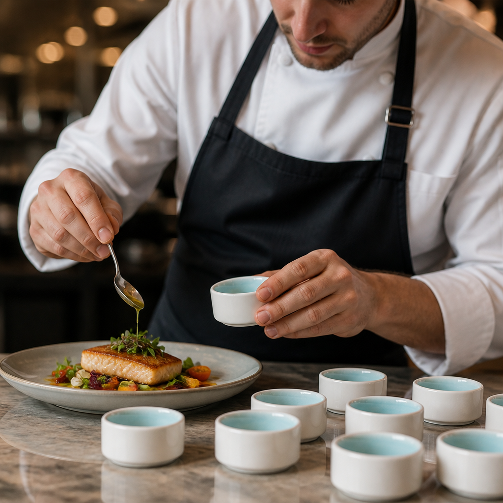 Dipping Dishes 81ml Aqua Porcelain for Stylish Table Settings (Pack of 12)