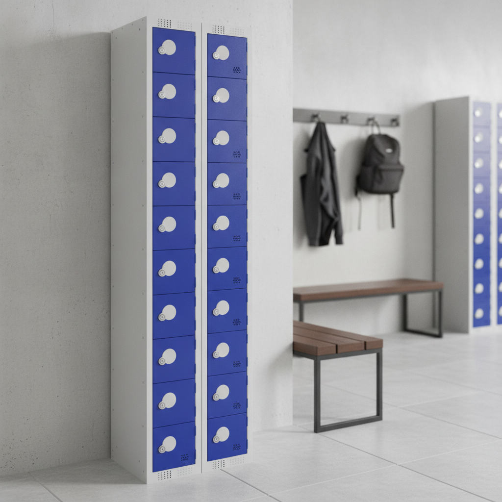 Powder Coated Steel Personal Effects Locker 1800mm for Secure Storage