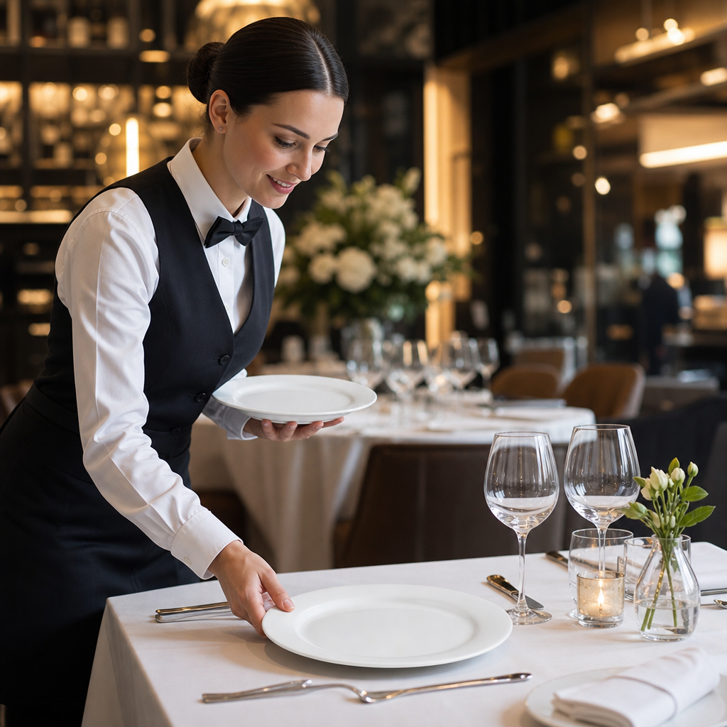 Regency Plates 255mm Porcelain for Fine Dining (Pack of 24)