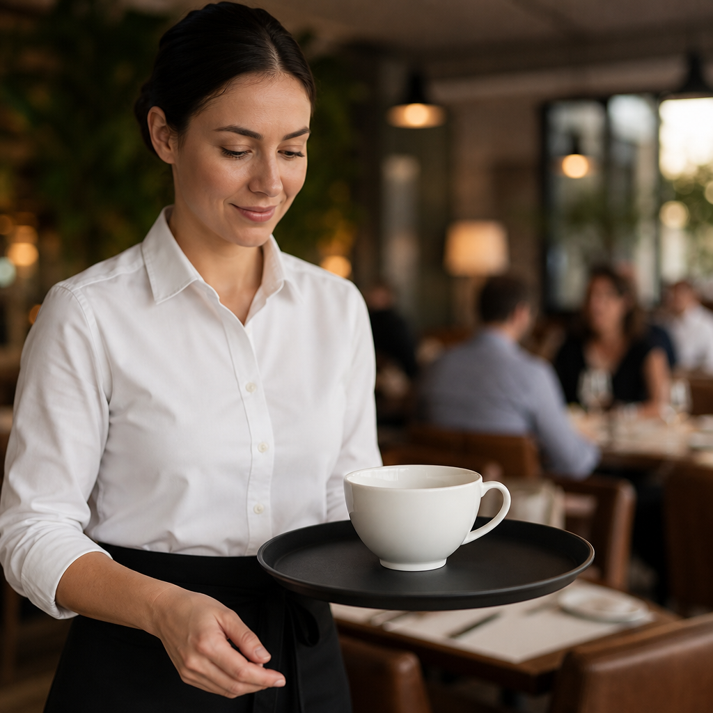 Fine Cup 340ml Porcelain for Catering Establishments (Pack of 36)