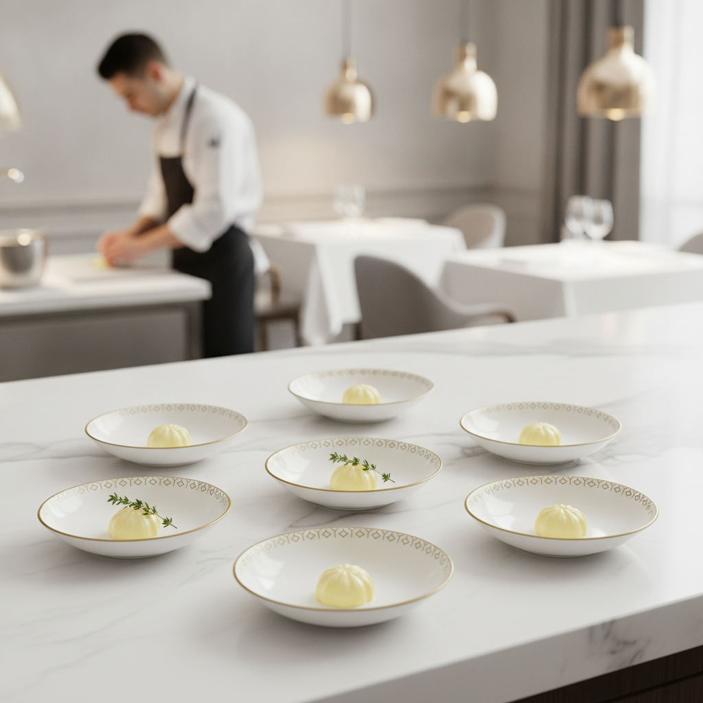 Bone China White Butter Dishes 80mm for Upscale Dining (Pack of 24)