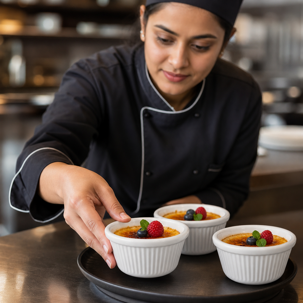 Fluted Ramekins 85ml Melamine for Catering & Hospitality (Pack of 12)