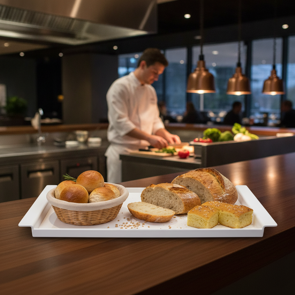 Melamine Breadstation Tray 395mm for Serving Bread