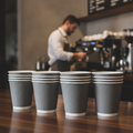 Cardboard Ripple Wall Coffee Cups 340ml for Hot Drinks Service (Pack of 500)