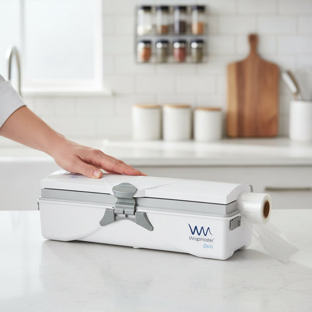 Plastic Wrapmaster Duo Dispenser for Kitchen Use