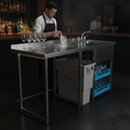 Stainless Steel Glass Wash Station 1600mm for Bars & Pubs