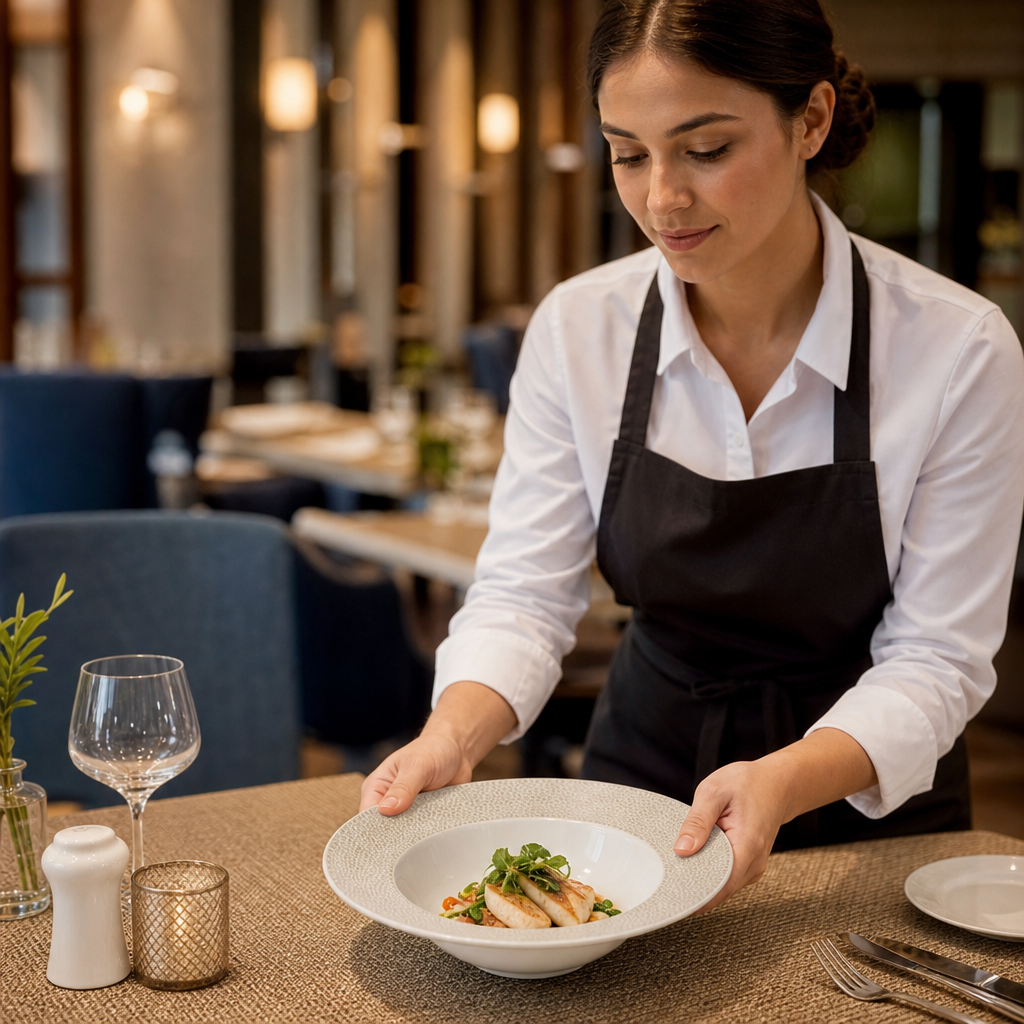 Wide Rim Bowls Coastal 279mm Sand Vitrified Ceramic for Dining (Pack of 12)