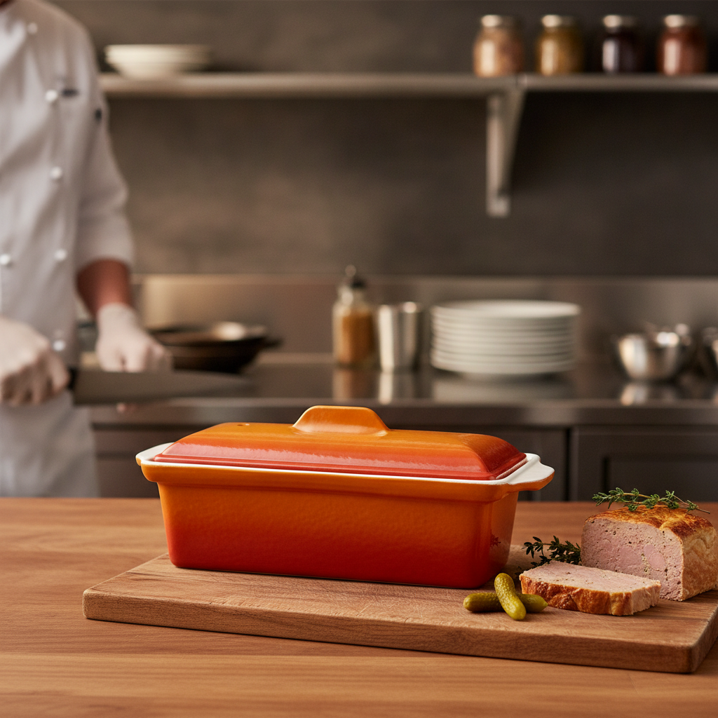 Cast Iron Pâté Terrine Mould 1.7L for Home Cooking