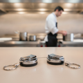 Stainless Steel Retractable Key Chain for Restaurants & Hotels (Pack of 2)