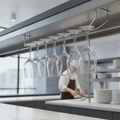 Chrome Wine Glass Rack 610mm for Efficient Storage